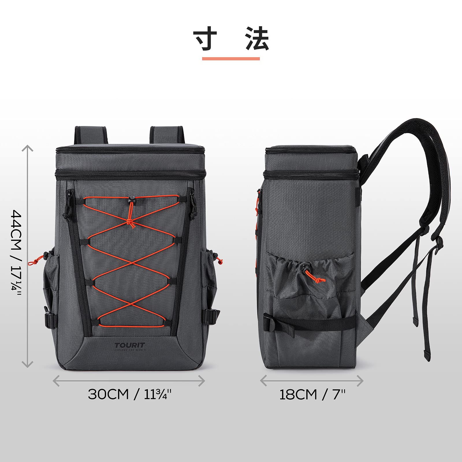 Amazon | [トウリト] TOURIT 保冷リュック 保温リュック クーラー